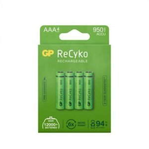 GP ReCyko laddningsbara AAA-batterier